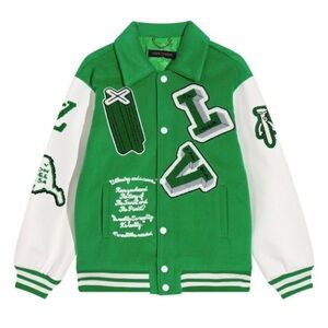 LV Green Varsity Jacket